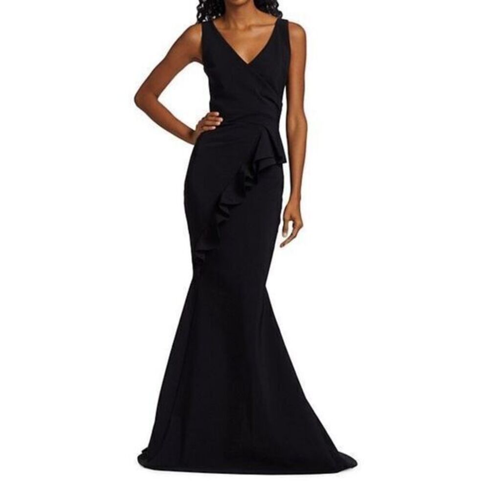 Chiara Boni La Petite Robe Keke Ruffled Jersey Gown US size 8